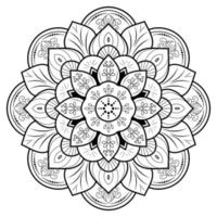 motif floral de mandala, éléments décoratifs vintage, fond de mandala vecteur