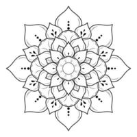 motif floral de mandala, éléments décoratifs vintage, fond de mandala vecteur