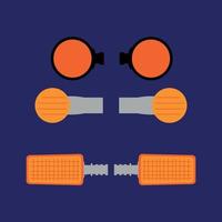 ensemble d'arts vectoriels de clignotant de moto vecteur