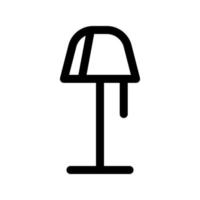 illustration graphique vectoriel de l'icône de la lampe sur pied