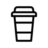 icône de tasse de café en papier vecteur