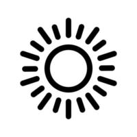 modèle d'icône de soleil vecteur