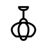 icône de lampe suspendue vecteur