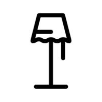 illustration graphique vectoriel de l'icône de la lampe sur pied
