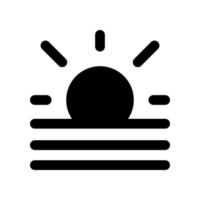 modèle d'icône de lever de soleil vecteur