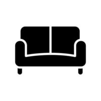 modèle d'icône de canapé vecteur