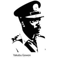 vecteur yakubu gowon sur fond blanc.