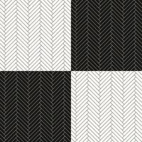 motif de sol à chevrons sans soudure. carreaux de texture de parquet noir et blanc. illustration vectorielle. vecteur