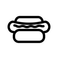 modèle d'icône de hot-dog vecteur
