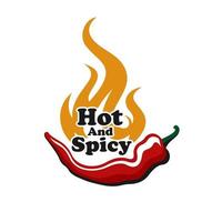 red hot chili logo conçoit vecteur de concept, modèle de conceptions de logo de poivre épicé