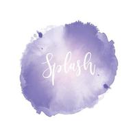 fond aquarelle abstraite splash violet vecteur