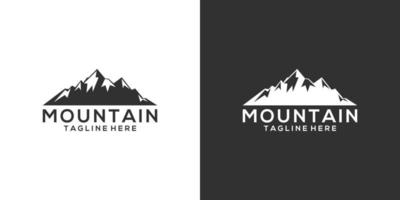 illustration de conception de logo de vecteur de montagne vintage.
