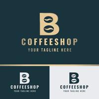 lettre b café logo vecteur