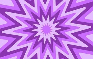 fond rétro horizontal coloré dans des couleurs violettes. fond de vecteur psychédélique abstrait. tunnel étoilé dans le style des années 70, 80