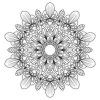 conception de mandala pour les livres à colorier. ornements ronds décoratifs de mandala vintage. vecteur