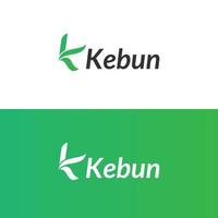 vecteur de conception de logo simple lettre minimale moderne k