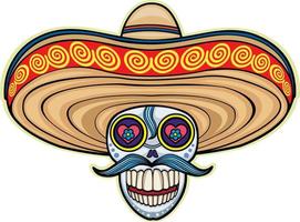crâne de sucre mexicain, t-shirts design vintage vecteur
