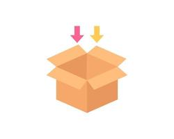 illustrations de conception d'icône de vecteur de paquet