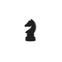 conception de logo ou d'icône de chevalier d'échecs vecteur