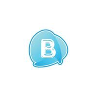 b alphabet lettre logo gradient couleur conception logo pro fichier vectoriel