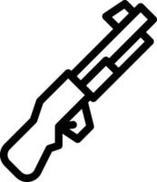 illustration vectorielle de fusil sur fond. symboles de qualité premium. icônes vectorielles pour le concept et la conception graphique. vecteur