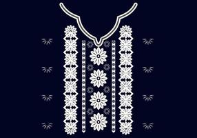 motif oriental ethnique géométrique traditionnel .conception de broderie de collier floral pour la mode women.background, papier peint, vêtements et emballage. vecteur