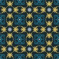 motif harmonieux de motif ethnique dayak.motif de tissu indonésien traditionnel.motif bornéo. inspiration de conception de vecteur. textile créatif pour la mode ou le tissu vecteur