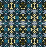 motif harmonieux de motif ethnique dayak.motif de tissu indonésien traditionnel.motif bornéo. inspiration de conception de vecteur. textile créatif pour la mode ou le tissu vecteur