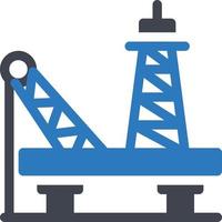 illustration vectorielle offshore sur fond.symboles de qualité premium.icônes vectorielles pour le concept et la conception graphique. vecteur