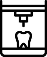 illustration vectorielle de dents sur fond. symboles de qualité premium. icônes vectorielles pour le concept et la conception graphique. vecteur
