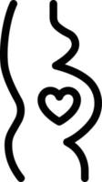 illustration vectorielle de grossesse sur fond.symboles de qualité premium.icônes vectorielles pour le concept et la conception graphique. vecteur