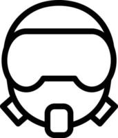 illustration vectorielle de masque de soldat sur fond. symboles de qualité premium. icônes vectorielles pour le concept et la conception graphique. vecteur