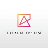 un logo de lettre pour l'identité personnelle et d'entreprise et de marque - un élément de modèle d'icône de conception de logo de lettre vecteur