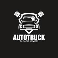logo personnalisé de camion automatique vecteur