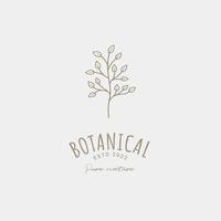 modèle de conception de logo botanique, huile d'olive, logo floral, logo féminin, vecteur premium de logo de beauté