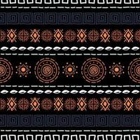 modèle sans couture navajo. fond ikat avec texture de conception traditionnelle vecteur