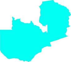 carte vectorielle de la zambie vecteur