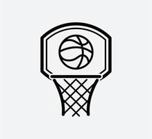 modèle de conception de logo vectoriel icône ballon de basket