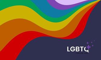 l'arrière-plan abstrait arc-en-ciel lgbtq en vecteur, illustration. homosexuel, communauté gay, société lgbtq tolérante, lesbiennes et gays pour le concept lgbtq vecteur