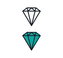 modèle de conception de logo vectoriel icône diamant