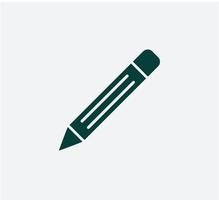 modèle de conception de logo vectoriel icône crayon