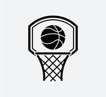 modèle de conception de logo vectoriel icône ballon de basket