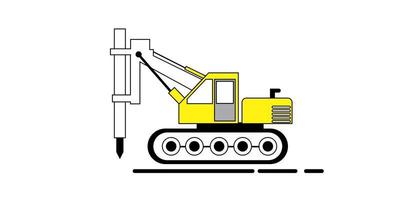 vecteur de marteau diesel