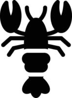 illustration vectorielle de homard sur un fond. symboles de qualité premium. icônes vectorielles pour le concept et la conception graphique. vecteur