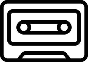 illustration vectorielle de cassette sur fond.symboles de qualité premium.icônes vectorielles pour le concept et la conception graphique. vecteur