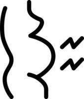 illustration vectorielle de douleur de grossesse sur un fond. symboles de qualité premium. icônes vectorielles pour le concept et la conception graphique. vecteur