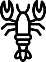 illustration vectorielle de homard sur un fond. symboles de qualité premium. icônes vectorielles pour le concept et la conception graphique. vecteur