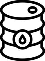 illustration vectorielle de tambour à huile sur fond. symboles de qualité premium. icônes vectorielles pour le concept et la conception graphique. vecteur