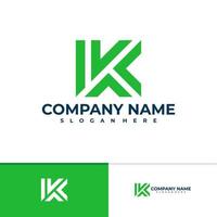 modèle vectoriel de logo lettre k, concepts créatifs de conception de logo k