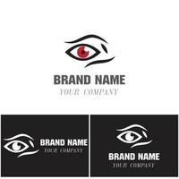 identité de marque création de logo vectoriel de soins oculaires corporatifs